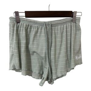 3/$15 PINK Victoria's Secret mint Striped Women's pajama Shorts size M